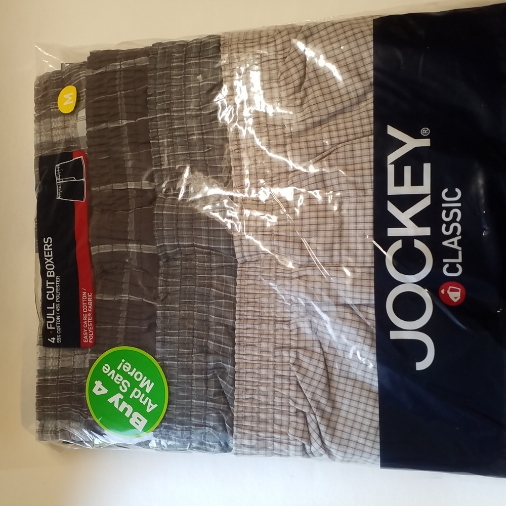 JOCKEY BOXERS NEW Classic 4 pack M 32-34 full cut